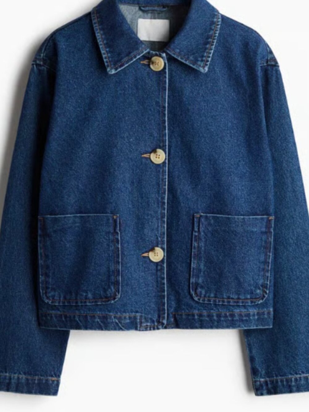 HM Twill Denim Jacket with Collar